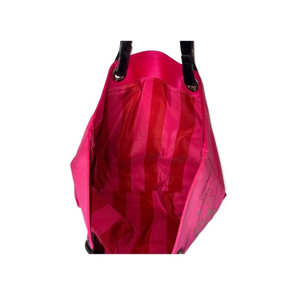 VICTORIA’S SECRET Pink Vintage Tote with Rhinestone Lettering - Picture 6 of 6